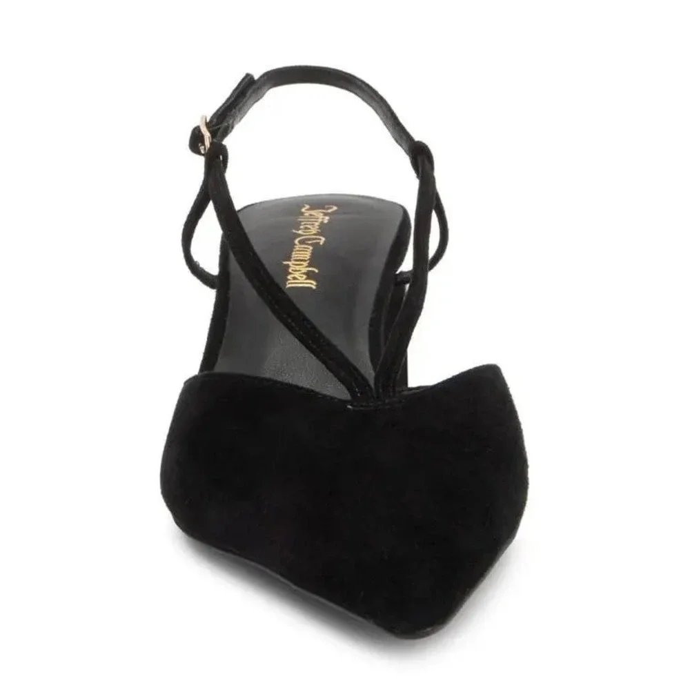 JEFFREY CAMPBELL Annemarie Slingback Pumps in Black Size 6 - Picture 14 of 15